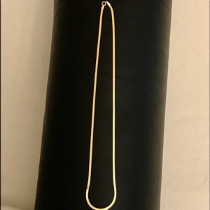 18K Solid Gold Herringbone Necklace 3mm 20”
